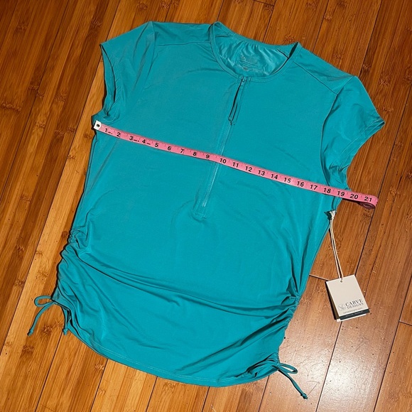 NWT Carve Designs Dawson Rashguard Top in Julep / Aqua Blue Size XL - Picture 9 of 15